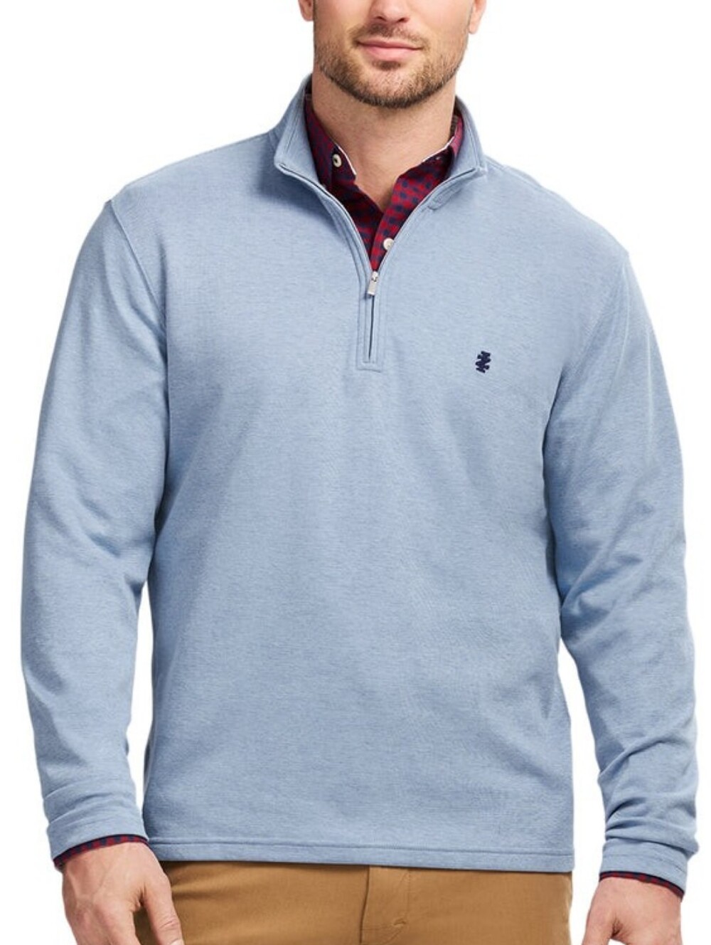 Izod Men's Feeder Stripe Quarter Zip Pullover New Size XXL